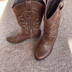 Brown Western Leather Boots